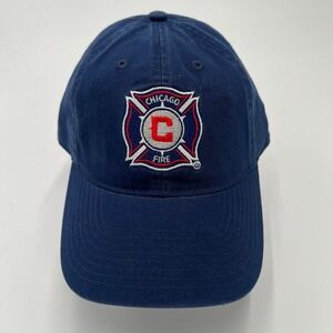 Chicago Fire Soccer Club Navy Blue Embroidered Baseball Cap MLS OSFM